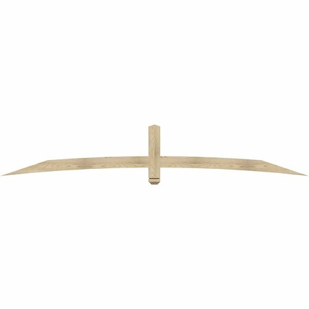 Ekena Millwork Bellingham Rough Sawn Timber Gable Bracket, Douglas Fir, 108"W x 18"H x 2"D x 4"F, 4/12 Pitch GBW108X18X0204BEL00RDF